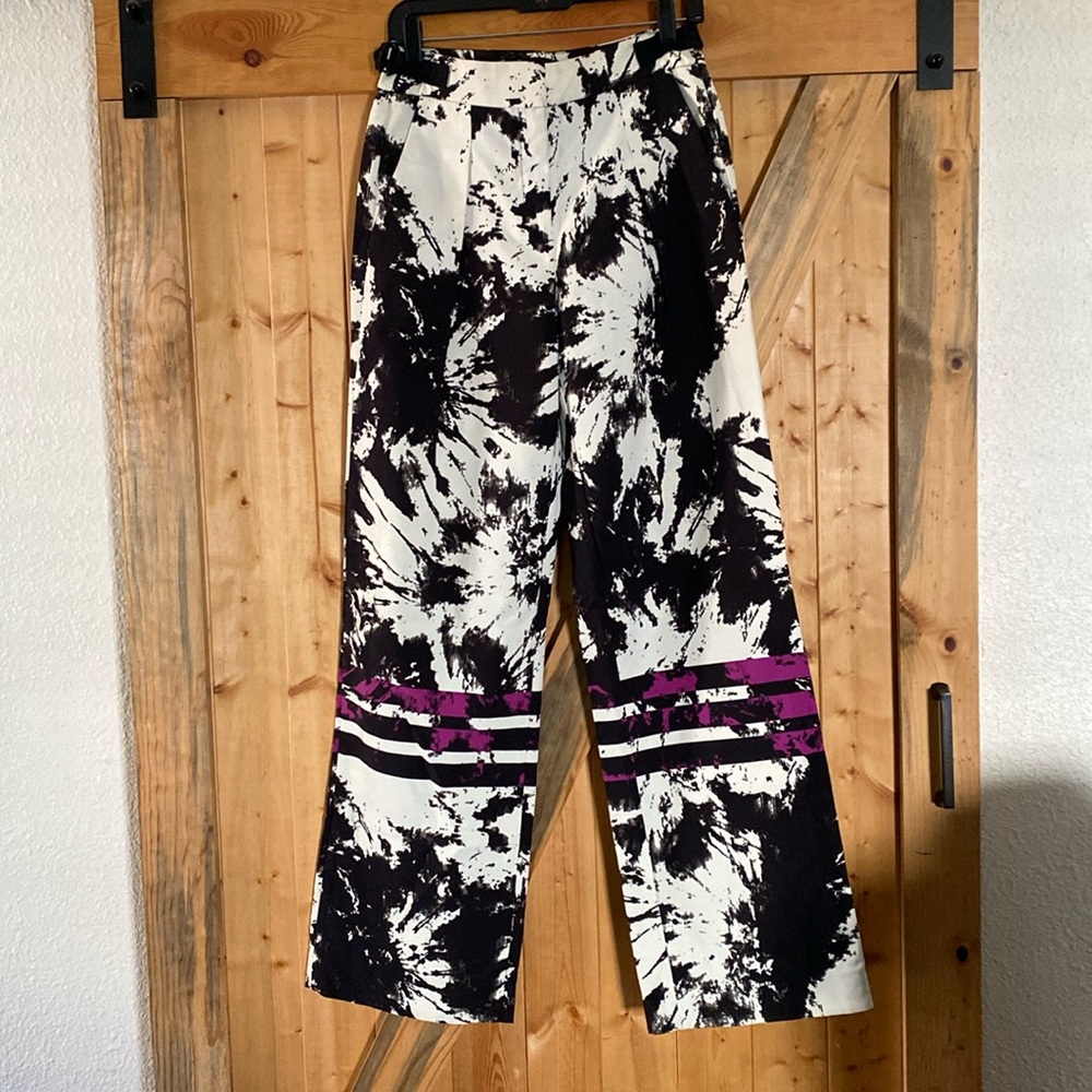 Alexander Wang 2015 Resort Wide Leg Black and White Pants